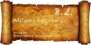 Mágori Lúcia névjegykártya